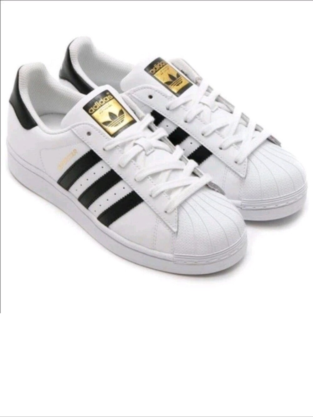 Adidas Originals White & Black Superstar Sneakers